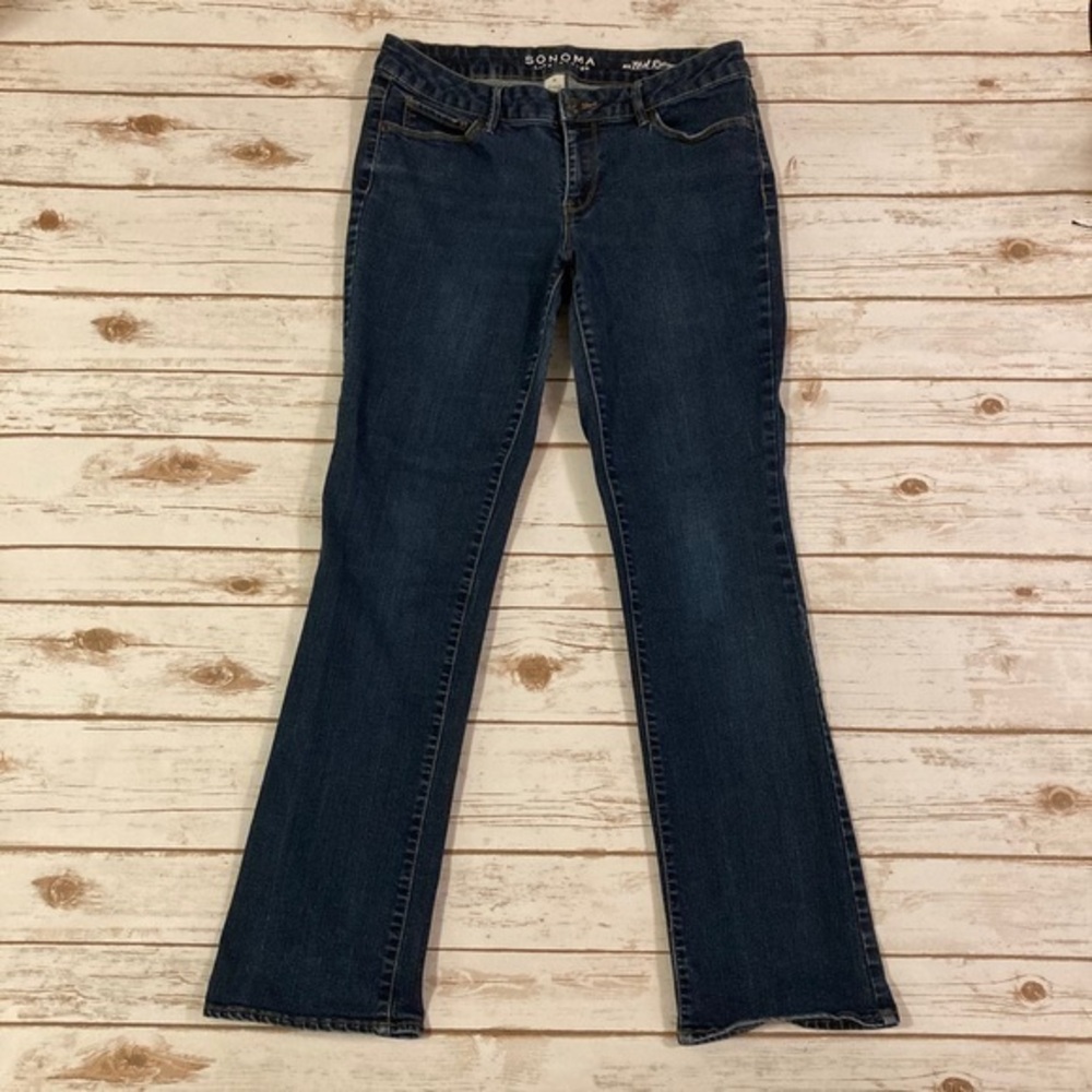 Sonoma Mid Rise Denim Boot Cut Jeans Size 10